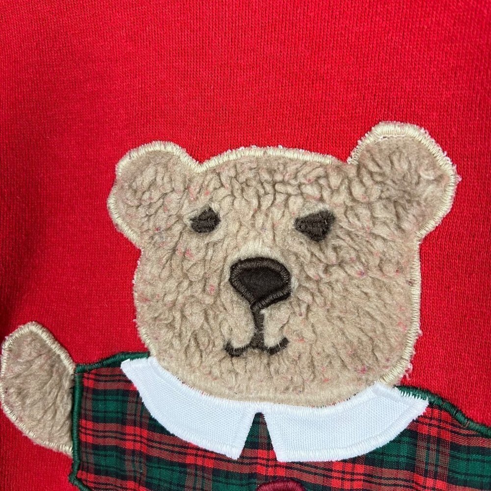 Vintage healthknit sweatshirt Bear‎ Fluffy Women's Crewneck Size XL USA MADE - Picture 4 of 7